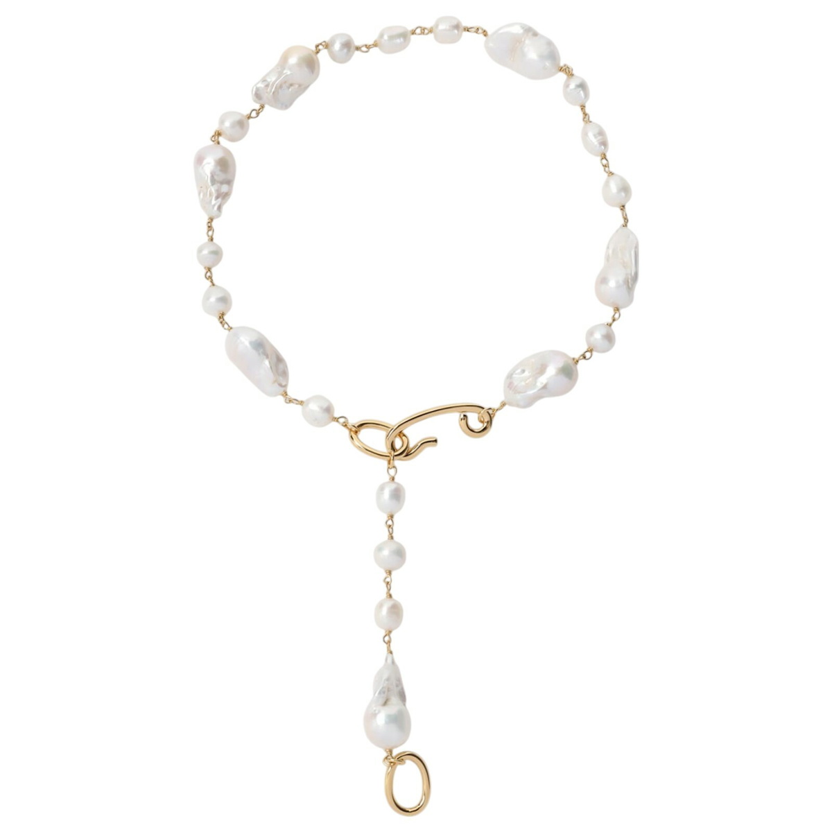 Jil Sander Gold Pearl Necklace Jil Sander