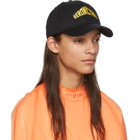 Heron Preston Black Embroidered Style Baseball Cap