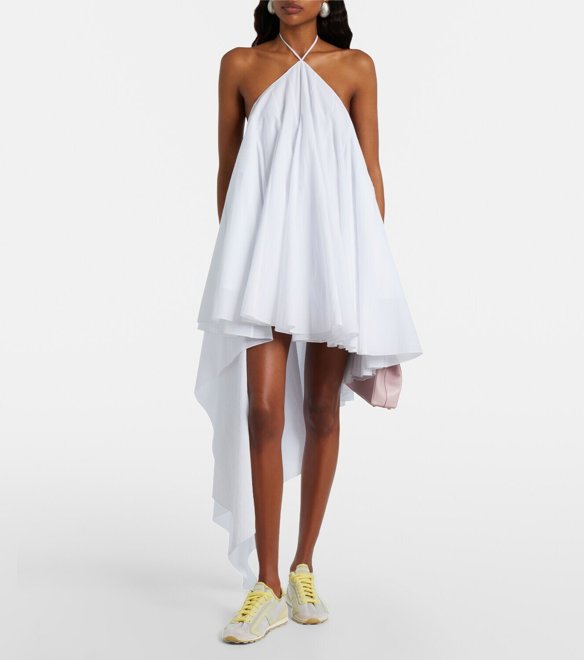 Jacquemus Tennis leather-trimmed sneakers