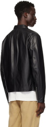 rag & bone Black Archive Café Racer Leather Jacket