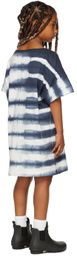 Repose AMS Kids Blue & White Tie-Dye T-Shirt Dress