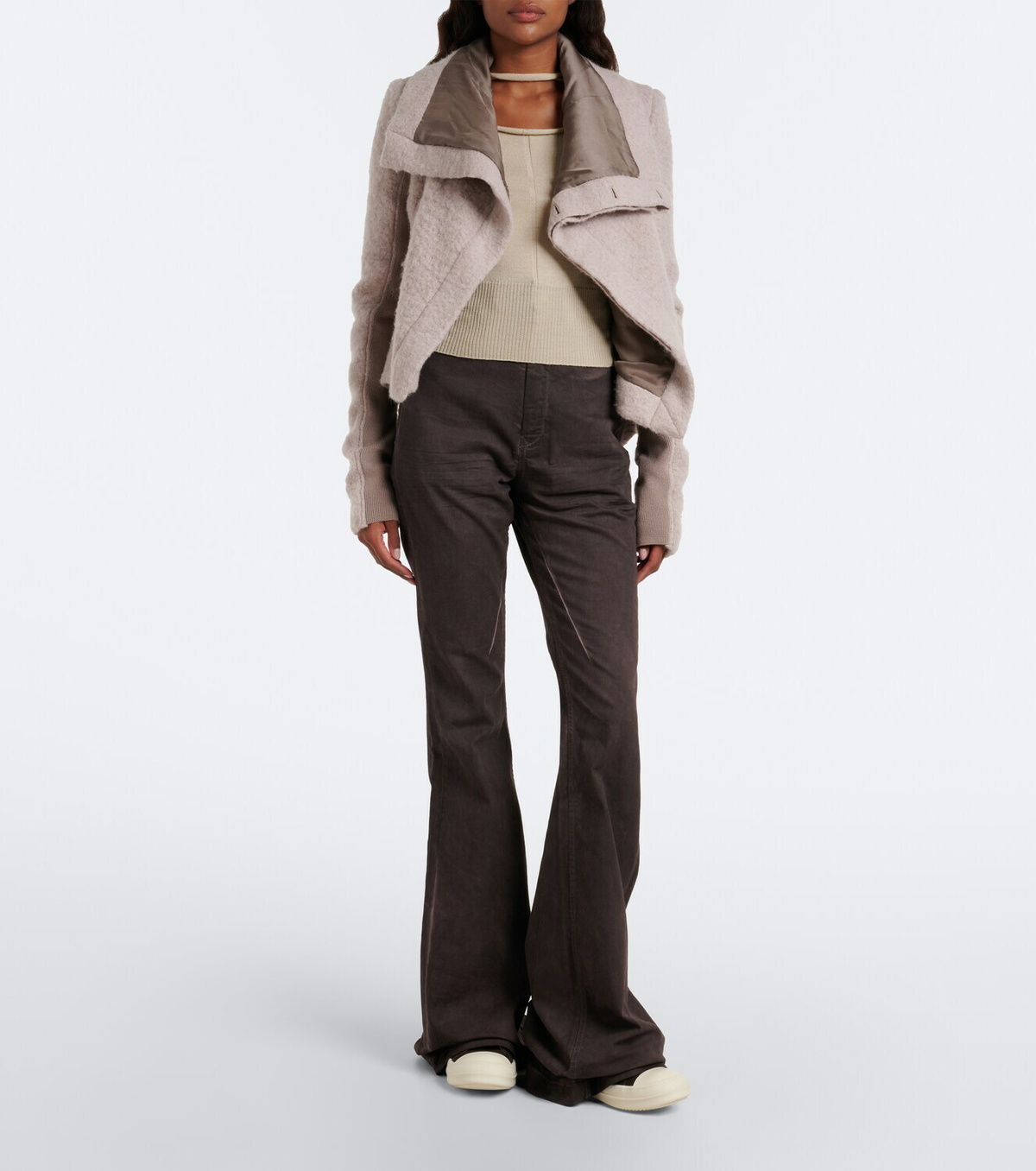 Rick Owens Jumbolace denim sneakers