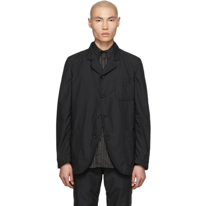 Photo: Comme des Garcons Homme Deux Black Striped Blazer