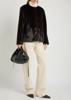Veronica Beard Griselda Faux fur Jacket Dark Brown