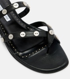 Manolo Blahnik Irafli embellished leather thong sandals