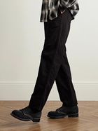 Visvim - Brigadier-Folk Leather-Trimmed Suede Boots - Black