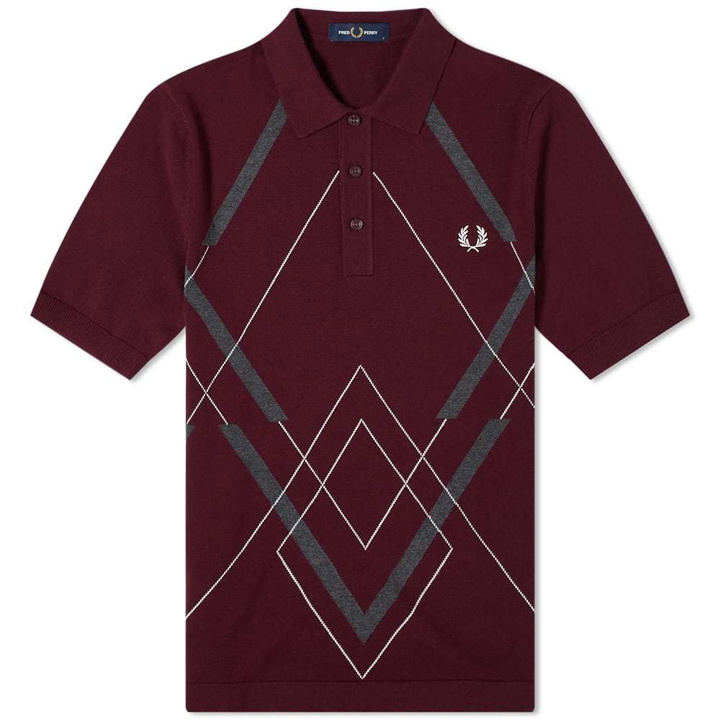 Photo: Fred Perry Authentic Argyle Knitted Shirt