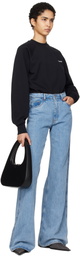 Coperni Black Crewneck Sweatshirt Bodysuit