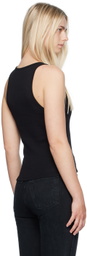 Moschino Jeans Black Patch Tank Top