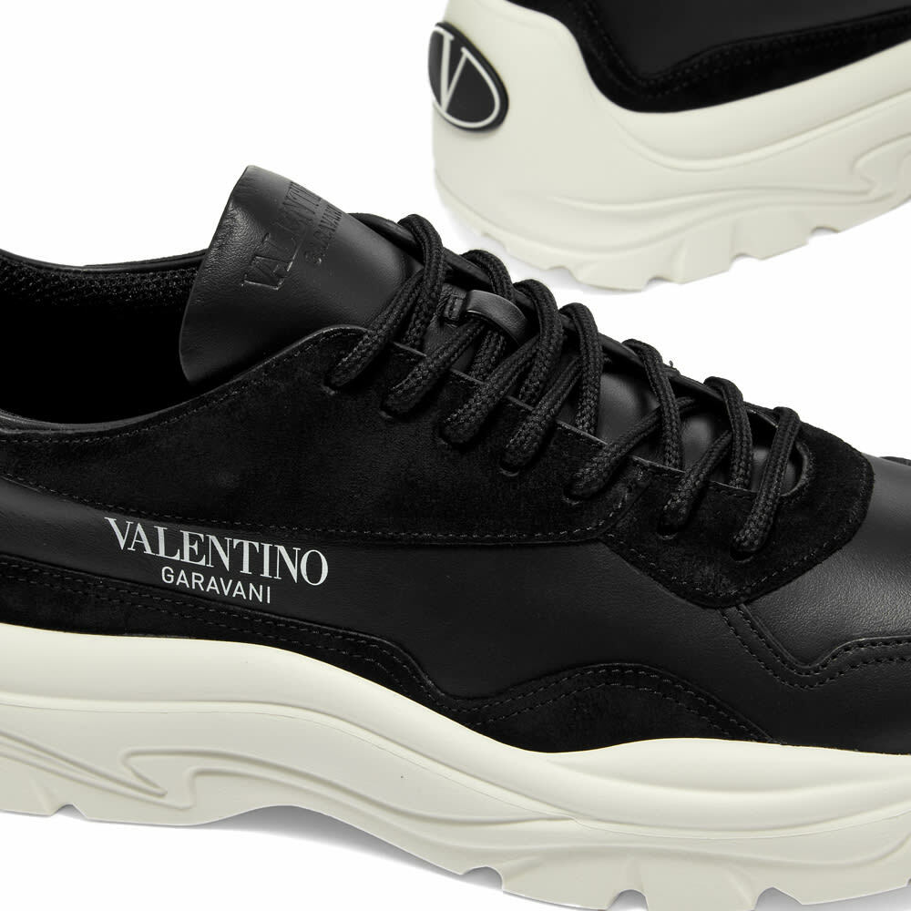 Valentino Men's Gumboy Logo Sneakers in Black Valentino