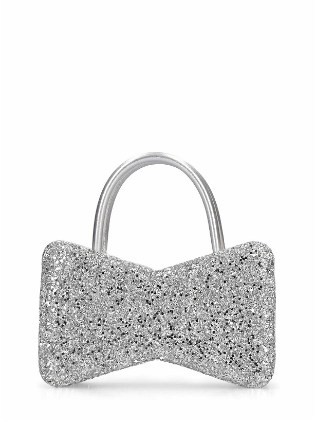 Photo: MACH & MACH Bow Shape Glitter Top Handle Bag