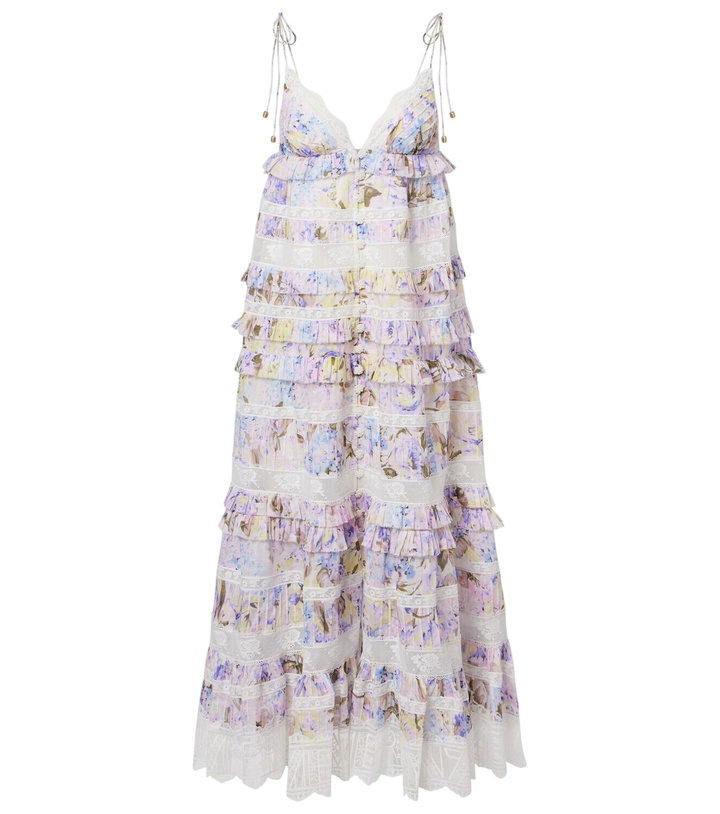 Photo: Zimmermann Solstice Tiered floral cotton midi dress