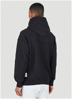 Reverse Fleece Hooded Sweatshirt in Black