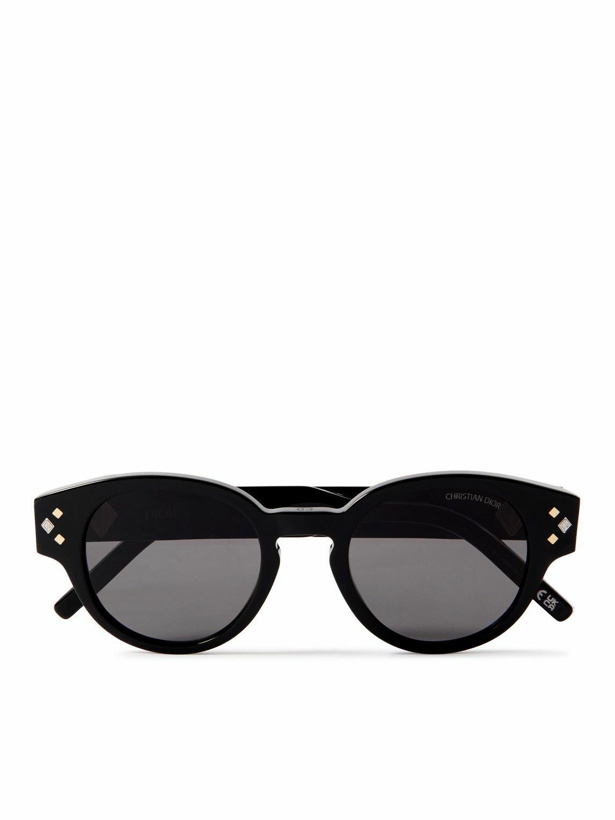 Photo: Dior Eyewear - Diamond R2I Acetate and Silver-Tone Round-Frame Sunglasses