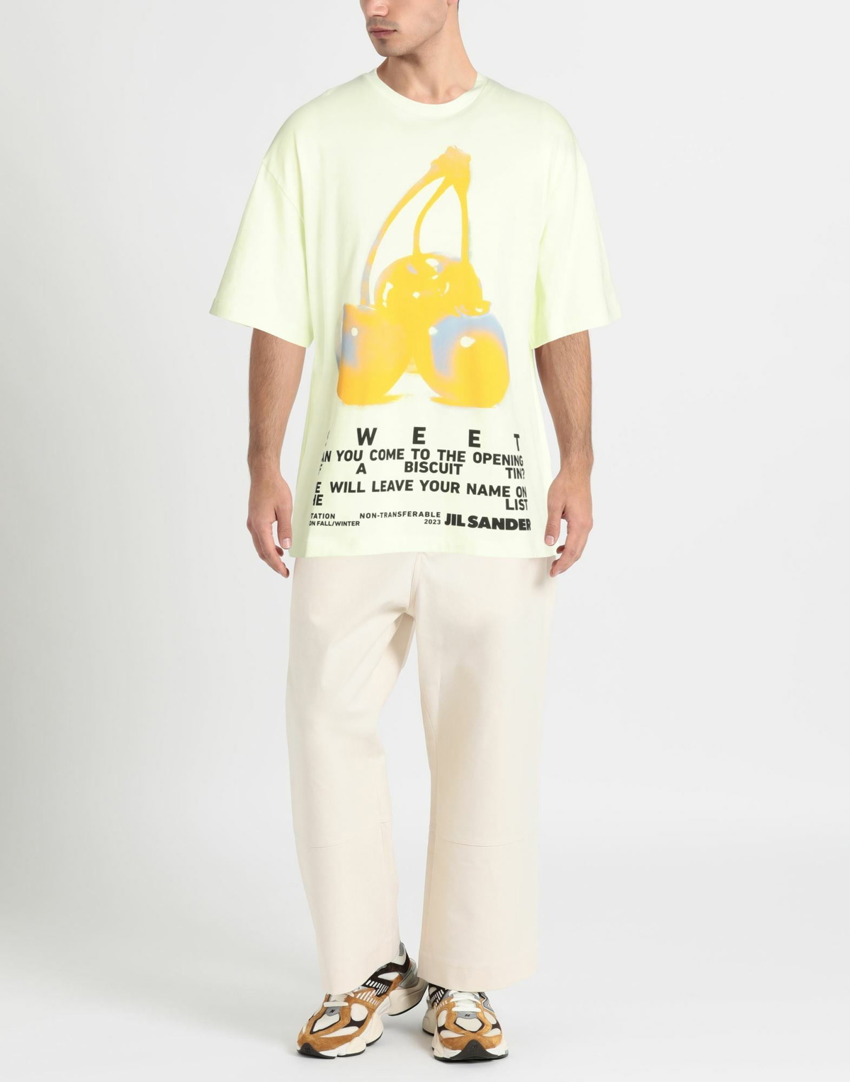 Jil Sander Mens T-shirt Light in Green