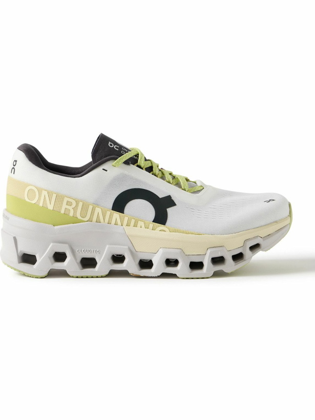 Photo: ON - Cloudmonster 2 Rubber-Trimmed Mesh Running Sneakers - White
