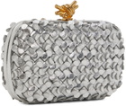 Bottega Veneta Silver Knot Clutch