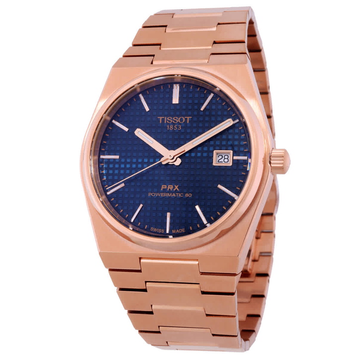 Photo: Tissot PRX Automatic Blue Dial Mens Watch T1374073304100