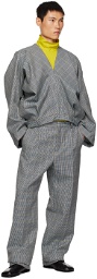 Botter Gray Pleated Trousers