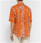Etro - Printed Cotton Shirt - Orange