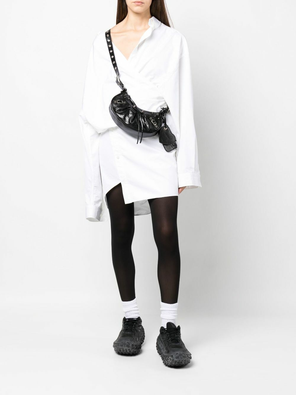 Balenciaga Black Le Cagole Mini Leather Shoulder Bag Balenciaga