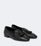 The Row Caden leather loafers