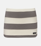 Miu Miu Striped cotton jersey miniskirt