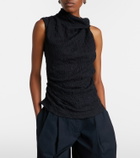 Proenza Schouler Circe White Label asymmetric lace top