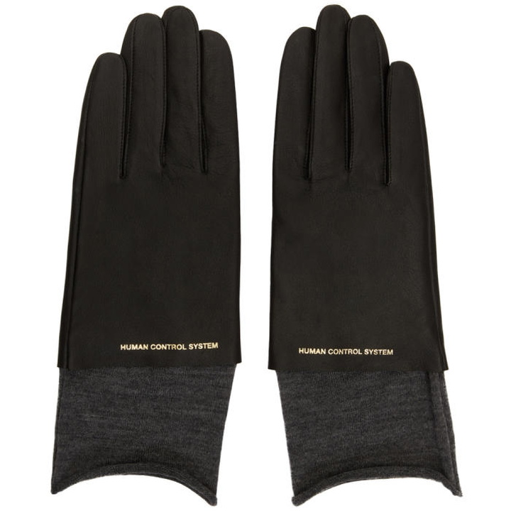 Photo: Undercover Black Leather Gloves