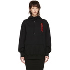 Polythene* Optics Black Logo Vertical Hoodie