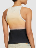 MSGM - Printed Stretch Cotton Tank Top