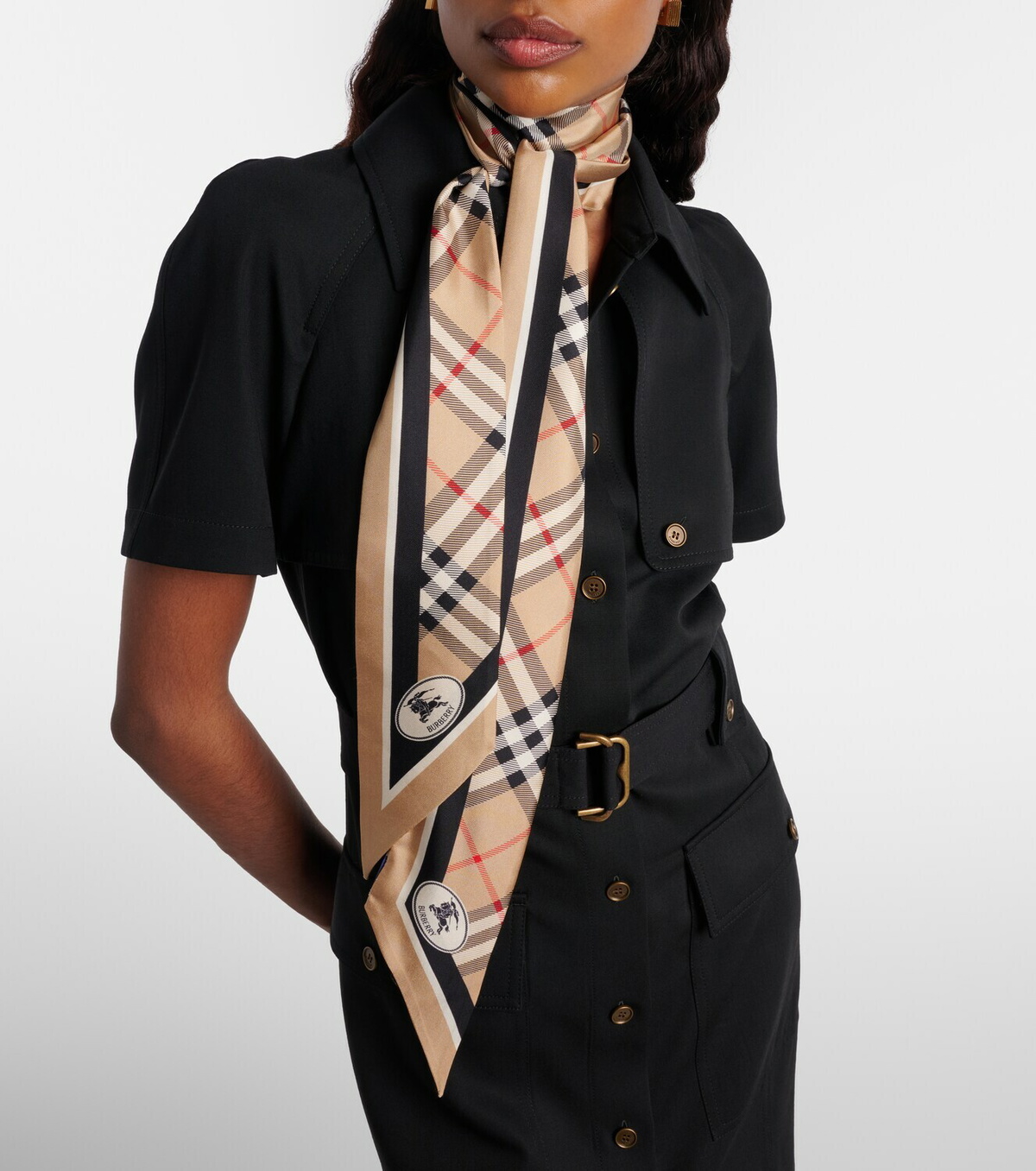Burberry Burberry Check silk scarf