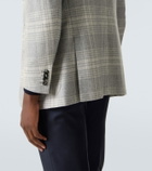 Kiton Prince Of Wales wool-blend blazer