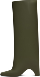 Coperni Green Rubber Bridge Tall Boots