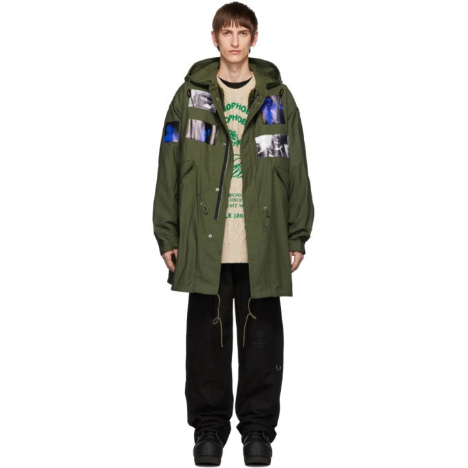 Photo: Raf Simons Green Patches Parka