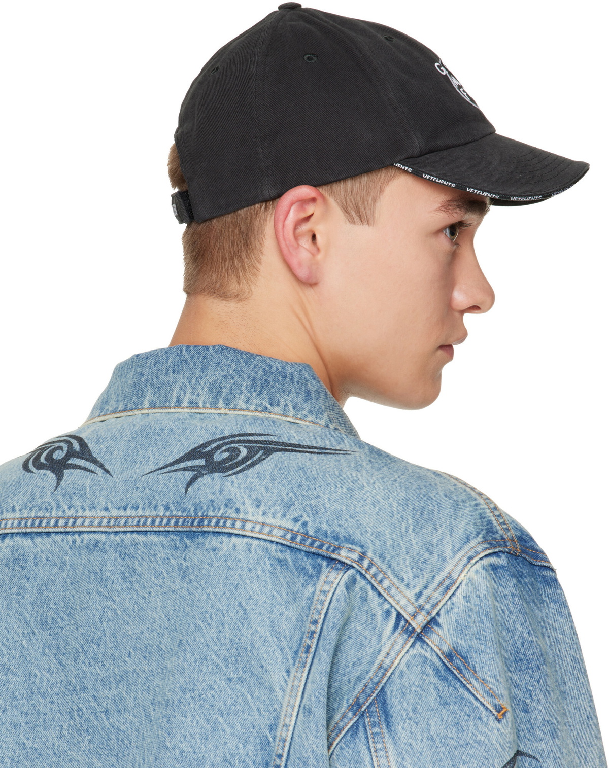 VETEMENTS Black 'Global Mind Fuck' Cap