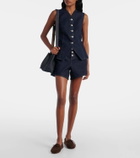 7 For All Mankind Kori high-rise denim shorts