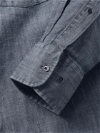 Peter Millar - Tamworth Button-Down Collar Cotton-Blend Chambray Shirt - Blue
