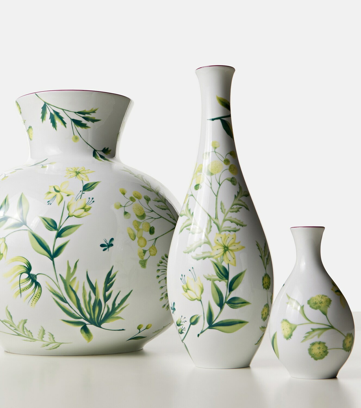 Ginori 1735 Florenza floral porcelain vase