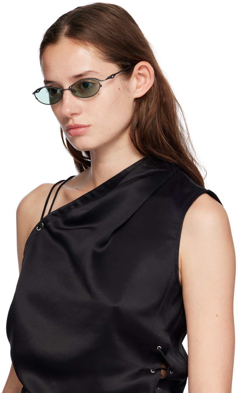 Song for the Mute SSENSE Exclusive Gunmetal Ant Sunglasses