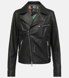 Etro - Leather biker jacket