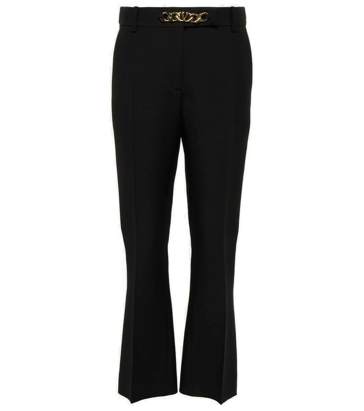 Photo: Valentino VLogo Chain wool and silk pants