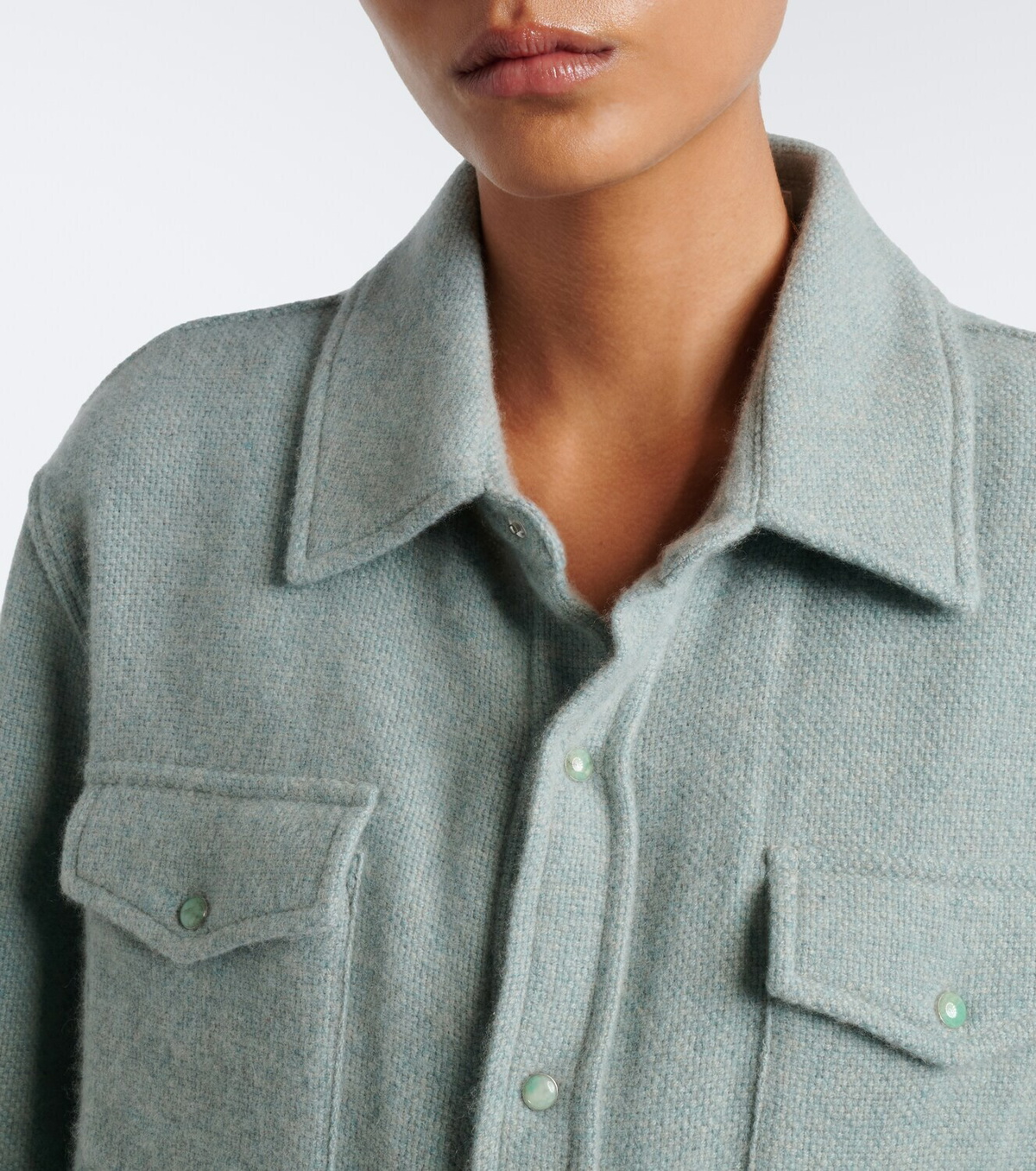 God's True Cashmere Celeste cashmere shirt
