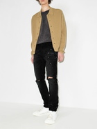 Purple Brand P001 Resin Knee Slit Skinny Jeans