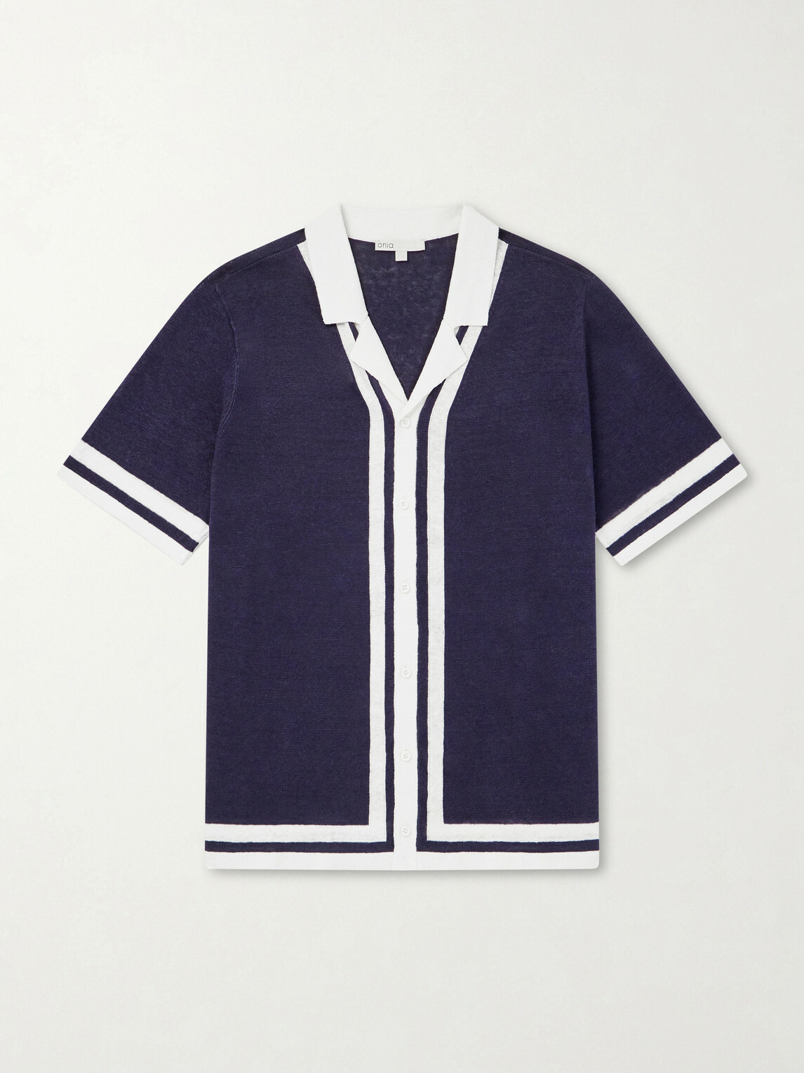 Onia - Camp-Collar Linen Shirt - Blue