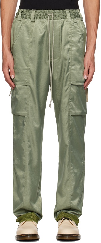 Photo: Song for the Mute Green Drawstring Cargo Pants