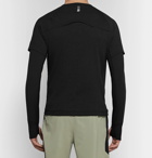 Under Armour - Run Layered Microthread and Waffle-Knit Top - Men - Black