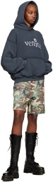 ERL Green Camouflage Shorts