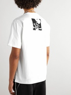 Mastermind World - Logo-Print Cotton-Jersey T-Shirt - White