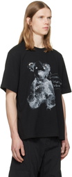 We11done Black Drawing Teddy T-shirt